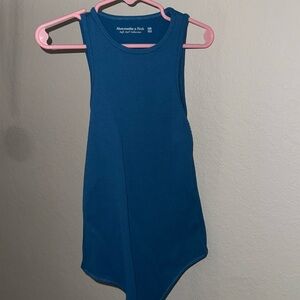 halter blue bodysuit xxs